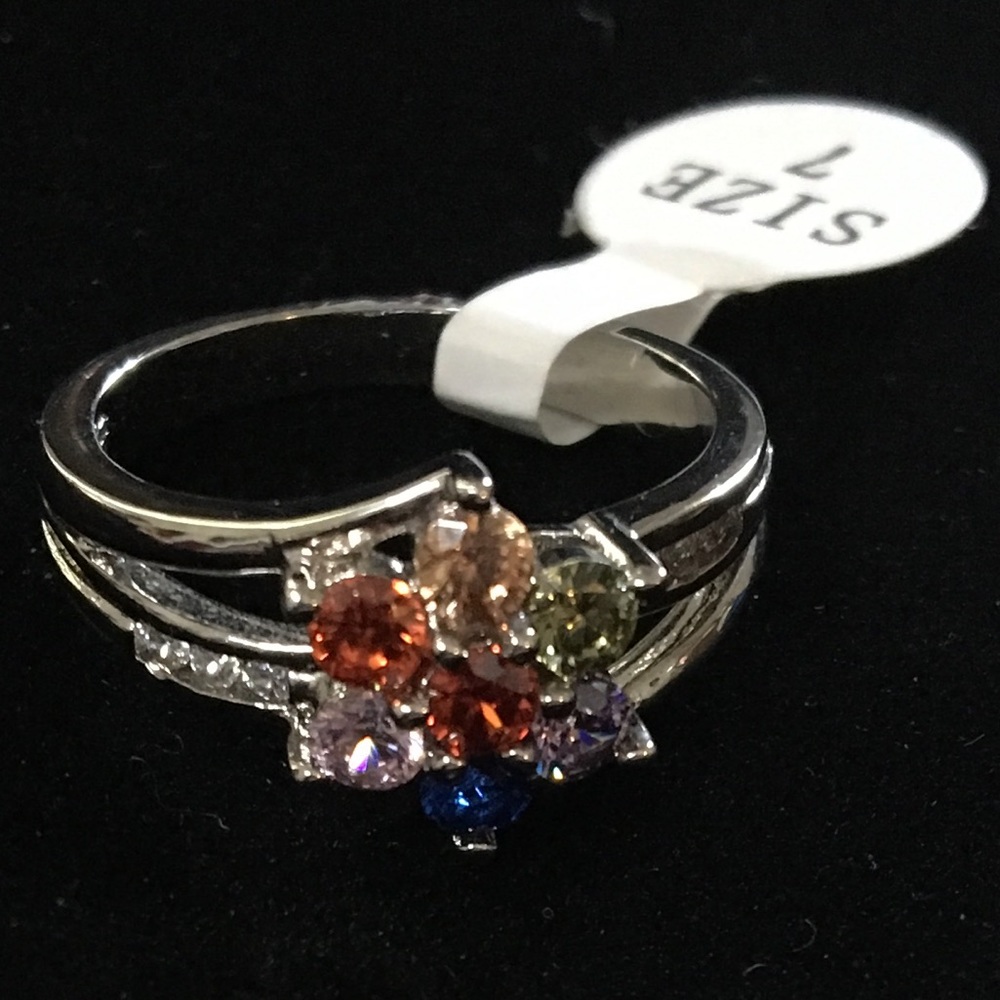 Fragrant Jewels rainbow flower ring